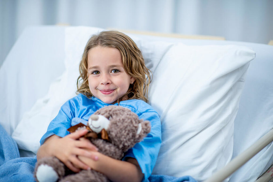 Verlegung mit Teddybär